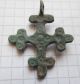 Viking Period Bronze Cross With Solar Signs On Both Sides In 1000 Ad Vf, Viking photo 5
