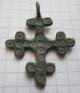Viking Period Bronze Cross With Solar Signs On Both Sides In 1000 Ad Vf, Viking photo 6