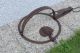 Antique Big Wrought Iron Trap,  Wolf,  Bear,  Blacksmith Hand Forged Rare Design Primitives photo 9