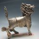 China Silver Bronze Handwork Carved Kirin Statue Other Antique Chinese Statues photo 1