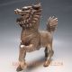 China Silver Bronze Handwork Carved Kirin Statue Other Antique Chinese Statues photo 4