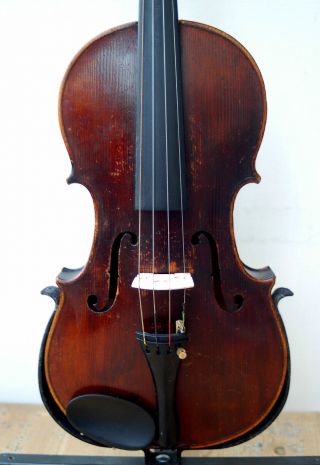 Fine Old Antique German Fullsize 4/4 Violin - Labeled Scarampella - Around 1900 photo