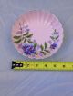 Hand Painted Decorative Floral Scalloped Edge Candy Snack Dish Plate 5 5/8 