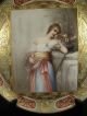 Monumental Antique Royal Vienna Porcelain Chargers Titled And Signed Plates & Chargers photo 7