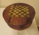 Cheese Box Checkerboard Stained Round Wooden Yellow Squares Boxes photo 10