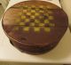 Cheese Box Checkerboard Stained Round Wooden Yellow Squares Boxes photo 11