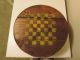 Cheese Box Checkerboard Stained Round Wooden Yellow Squares Boxes photo 1