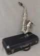 Antique 1920s Conn Silver Plate Soprano Saxophone & Case. Wind photo 1