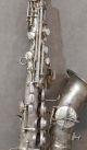 Antique 1920s Conn Silver Plate Soprano Saxophone & Case. Wind photo 5