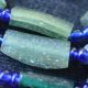 Ancient Roman Glass Beads 1 Medium Strand Aqua And Green 100 - 200 Bc 0357 Roman photo 2