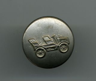 Antique Car Metal & Brass Sewing Button 1900s 1 