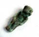 Circa.  300 B.  C Ancient Egypt Late Period Faiance.  Janiform Ptah Amulet Pendant Egyptian photo 1