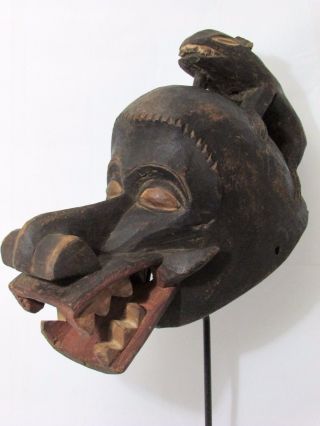 African Mask Mambila Animal Mask Collectible African Art photo