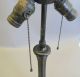 Geometric Art Nouveau Lamp W/ Handel Base C.  1910 Leaded Stained Glass Antique Art Nouveau photo 10