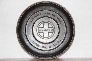Vintage 1920 Slant No 8 Griswold Tite Top Dutch Oven Cover Unusual Mark 2551 Lid photo