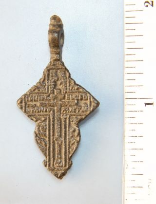 Ancient Old Believer Bronze Cross Female (ma20) photo