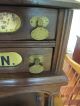 Antique 2 Drawer Clarks Ont Country Store Spool Cabinet Thread Display Furniture photo 3