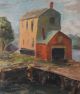 Vintage Gerrit Hondius Provincetown Ma Boat Harbor Oil Painting Nr Other Maritime Antiques photo 4