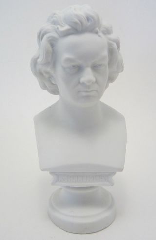 Antique Parian Porcelain Beethoven Bust photo