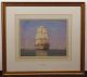Antique James Mann Watercolor Painting,  18thc British Man O War Frigate Ship Nr Other Maritime Antiques photo 1