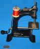 Victorian Baby Antique Sewing Machine Tiny Cast Metal Rare 1895 Crank A, Sewing Machines photo 2