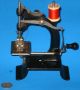 Victorian Baby Antique Sewing Machine Tiny Cast Metal Rare 1895 Crank A, Sewing Machines photo 5