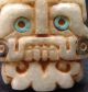 Pre - Columbian Aztec Style,  Tlaloc Pendant,  On Green Guatemalan Jade. The Americas photo 3