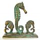 Vintage Antique Bronze Seahorse Bookends Virginia Metalcrafters Signed Art Deco photo 4