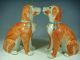 Chinese Porcelain Red Glaze Of A Pair Dogs Dogs photo 1