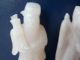 Antique Chinese Hand Carved Figures In White Hardstone. Jade/ Hardstone photo 1