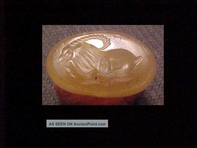 Sassanian Dome Seal Circa 400 - 600 Ad. Near Eastern photo