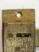 Antique British Marked Brass Cabinet Lock With Key Locks & Keys photo 2