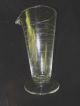 Circa 1900 Clear Glass Footed Tapered 8 Oz.  Graduated Beaker / Apothecary Bottles & Jars photo 1