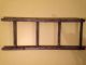 Primitive Small Wood Ladder Sun Bleached Grey 4 Rung 44 