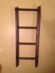 Primitive Small Wood Ladder Sun Bleached Grey 4 Rung 44 