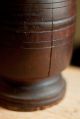 Antique 19th Cent Turned Wood Lignum Vitae Apothecary Pharmacy Mortar,  Pestle Primitives photo 4