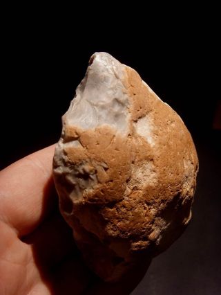 Lower Paleolithic - Large Clactonian Pebble Chopper - Rare C.  300,  000 Bp photo