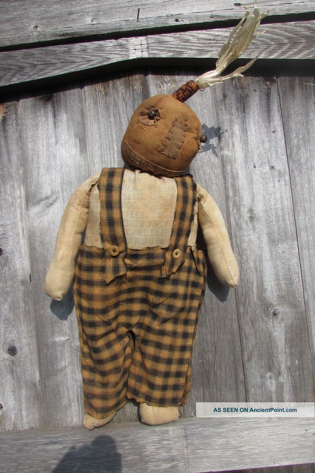 Primitive Halloween Grungy Folk Art Cornielius Corncob Primitives photo