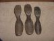 Antique Curved Shoe Lasts Or Boot Forms Heavy Metal 3 No Mfg Markings Primitives Primitives photo 1