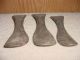 Antique Curved Shoe Lasts Or Boot Forms Heavy Metal 3 No Mfg Markings Primitives Primitives photo 2