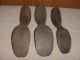 Antique Curved Shoe Lasts Or Boot Forms Heavy Metal 3 No Mfg Markings Primitives Primitives photo 3