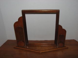 Vintage Art Deco Style Picture Frame Wood Hand Made 8 X 10 Photograph Frame Only photo