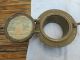 Antique Vintage Brass Porthole 8 Inch Mount 5 Inch Good Glass 1 Dog Steampunk Portholes photo 4