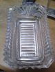 A Benetfink,  London Antique Silve Plate Condiment Holder With Pressed Glass Dish Dishes & Coasters photo 9