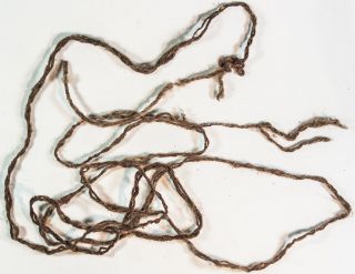 Primitive Money/trade Australian Aboriginal Human Hair String 2150mm Ex Lawsons photo