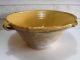 Antique French Pottery Gresale / Tian / Bowl / Yellow Glaze / (confit Pot) Other Antiquities photo 10