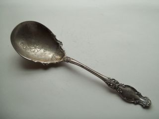 Antiques Silver Plate Vintage Flatware Berry Spoon photo