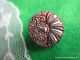 1994 - S – Brass Stylized Peacock Antique Button W Faceted Cut Steel Feathers Buttons photo 4