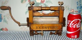 Rare Dated 1889 Keystone Salesman Sample Toy Clothes Wringer,  Antique photo