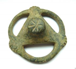 Ancient Medieval Bronze Decoration (b76). photo